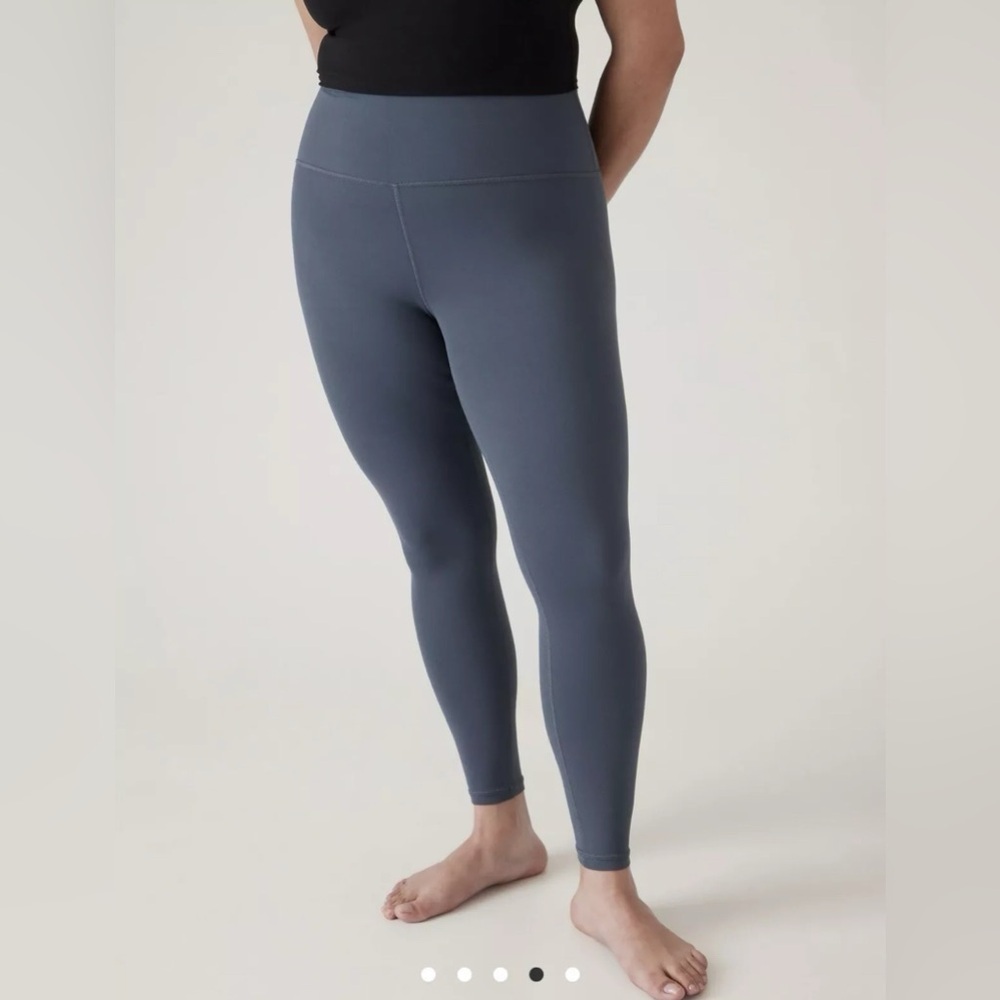 NWT Athleta Transcend Stash Granite Blue Tight Size 1X